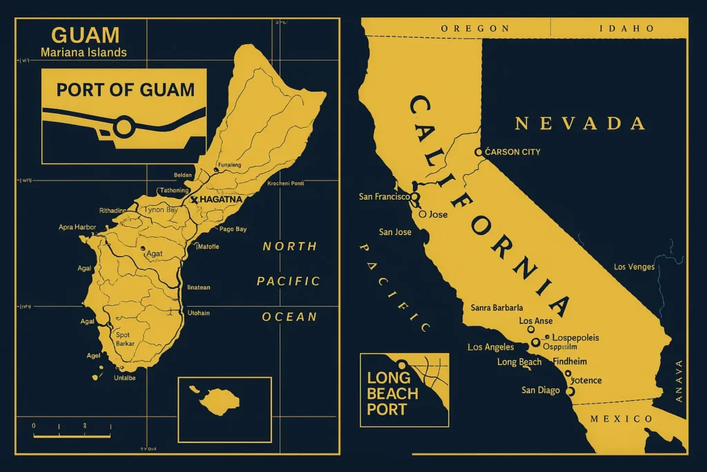 shipping a car to guam